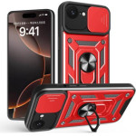 Bodycell Armor Slide Cover Case Iphone 16e Red - (BA-00472)