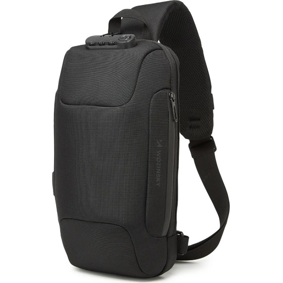 Wozinsky Premium Single Shoulder Anti-Theft City Backpack With Organizer And Usb - Black - (WO922Y3S)