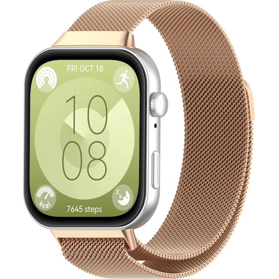 Techsuit - Watchband (W009) - Huawei Watch Fit 3 - Rose Gold