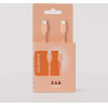 Colorum cable USB-C - Lightning 1,8m 2,4A CK12-CL-14 x Peach Fuzz
