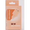 Colorum wall charger USB-A + USB-C PD 30W CLS30-AC-14 x Peach Fuzz