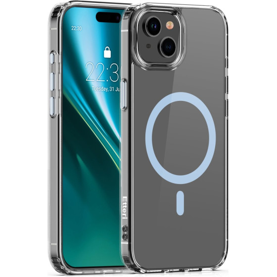Etteri Color Mag case for iPhone 15 6,1'' light blue