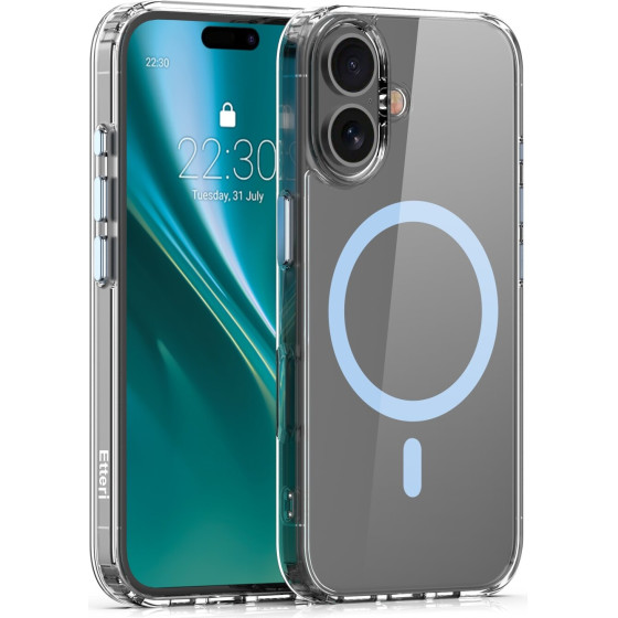 Etteri Color Mag case for iPhone 16 6,1'' light blue