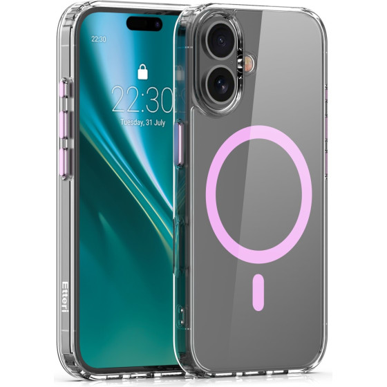 Etteri Color Mag case for iPhone 16 Plus 6,7'' pink