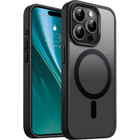 Etteri Matt Mag case for iPhone 15 Pro 6,1'' black