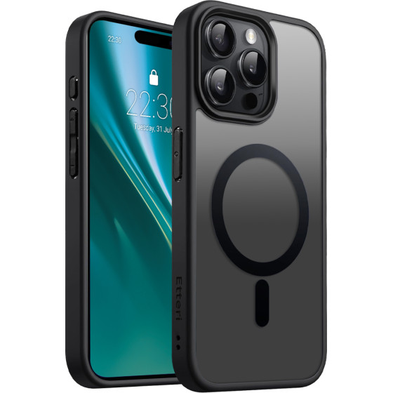 Etteri Matt Mag case for iPhone 15 Pro Max 6,7'' black