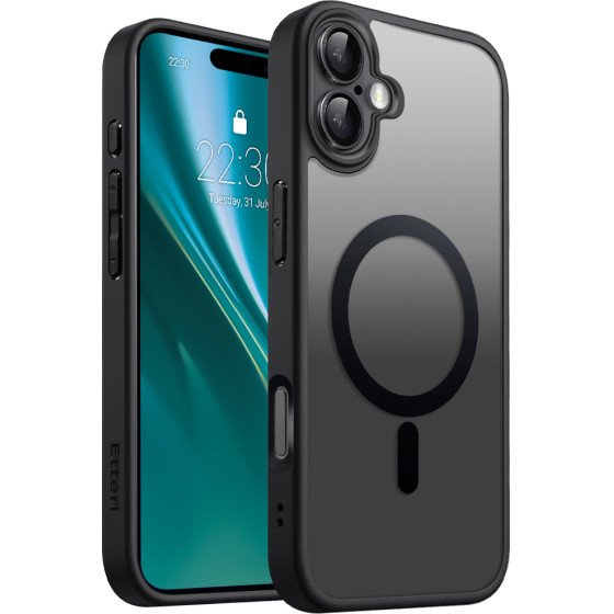 Etteri Matt Mag case for iPhone 16 Plus 6,7'' black