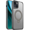 Etteri Matt Mag Ring case for iPhone 13 6,1'' grey