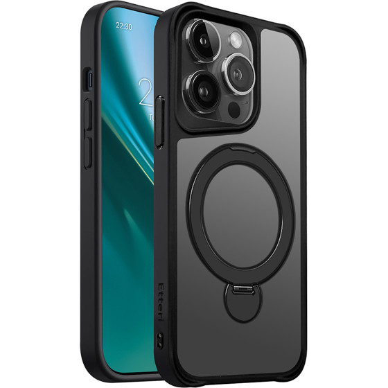 Etteri Matt Mag Ring case for iPhone 14 Pro 6,1'' black