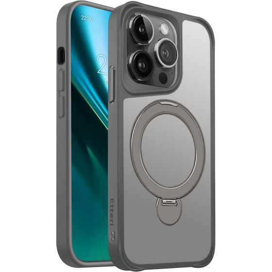 Etteri Matt Mag Ring case for iPhone 14 Pro 6,1'' grey