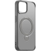 Etteri Matt Mag Ring case for iPhone 15 6,1'' grey