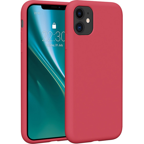 Etteri Silicone case for iPhone 11 raspberry