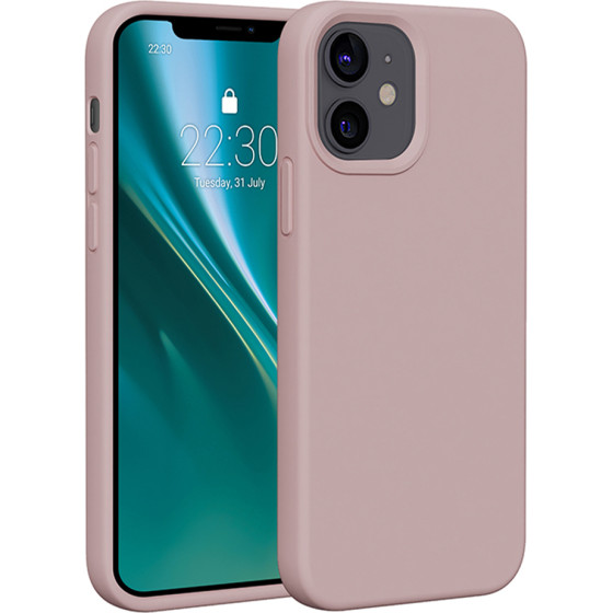 Etteri Silicone case for iPhone 12 / 12 Pro 6,1'' light pink