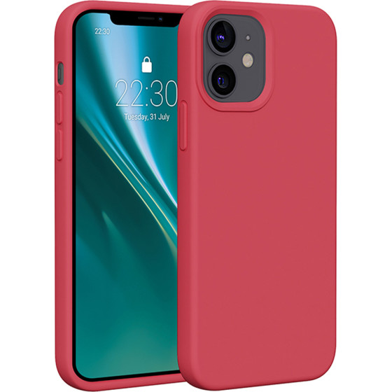 Etteri Silicone case for iPhone 12 / 12 Pro 6,1'' raspberry