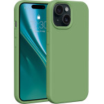 Etteri Silicone case for iPhone 15 6,1'' light green