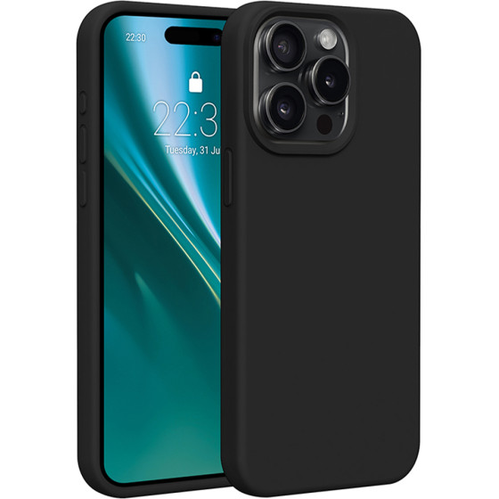 Etteri Silicone case for iPhone 15 Pro Max 6,7'' black
