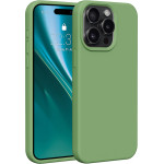 Etteri Silicone case for iPhone 15 Pro Max 6,7'' light green
