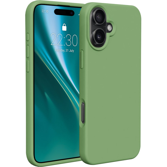 Etteri Silicone case for iPhone 16 6,1'' light green