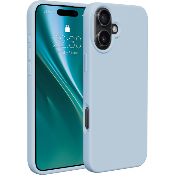Etteri Silicone case for iPhone 16 Plus 6,7'' light blue