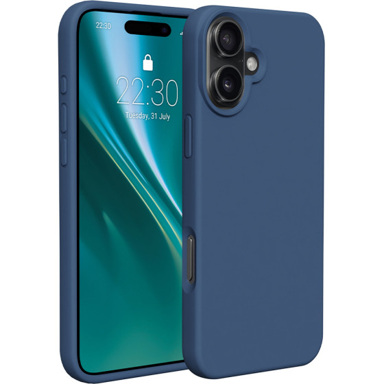 Etteri Silicone case for iPhone 16 Plus 6,7'' dark blue