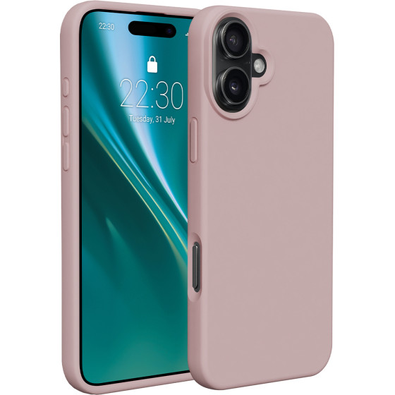 Etteri Silicone case for iPhone 16 Plus 6,7'' light pink