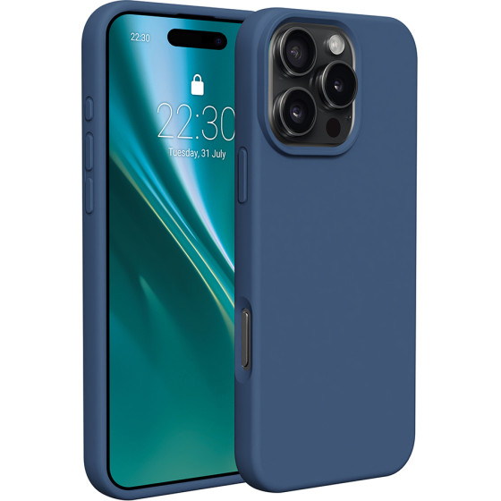 Etteri Silicone case for iPhone 16 Pro 6,3'' dark blue