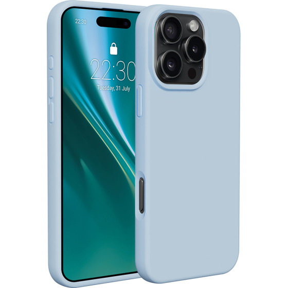 Etteri Silicone case for iPhone 16 Pro 6,3'' light blue