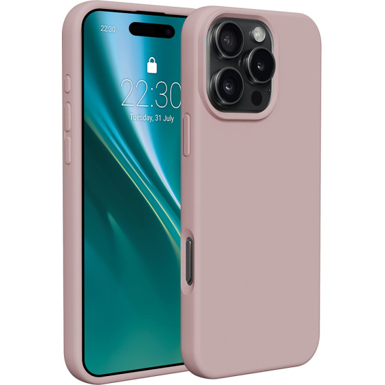Etteri Silicone case for iPhone 16 Pro Max 6,9'' light pink