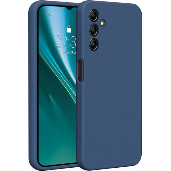 Etteri Silicone case for Samsung Galaxy A14 dark blue