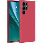Etteri Silicone case for Samsung Galaxy S22 Ultra raspberry