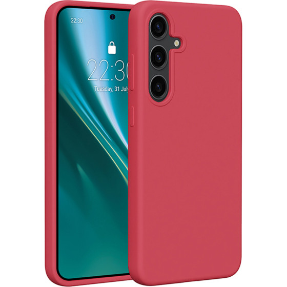 Etteri Silicone case for Samsung Galaxy S24 Plus raspberry