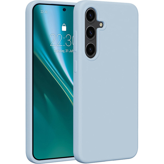 Etteri Silicone case for Samsung Galaxy S25 Plus light blue