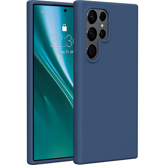 Etteri Silicone case for Samsung Galaxy S25 Ultra dark blue