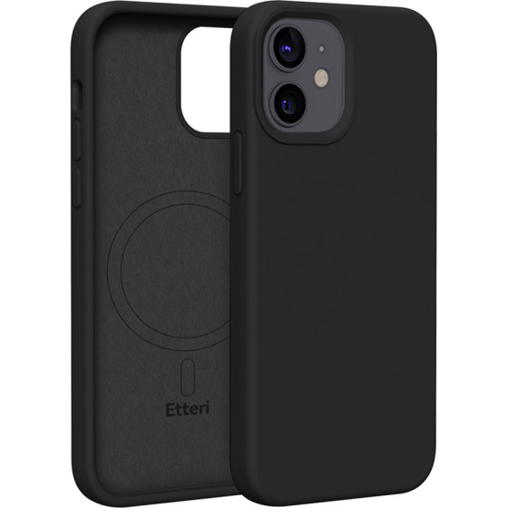 Etteri Silicone Mag case for iPhone 12 / 12 Pro 6,1'' black