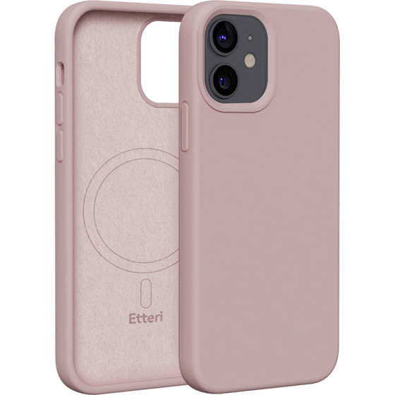 Etteri Silicone Mag case for iPhone 12 / 12 Pro 6,1'' light pink