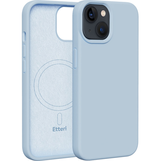 Etteri Silicone Mag case for iPhone 13 6,1'' light blue