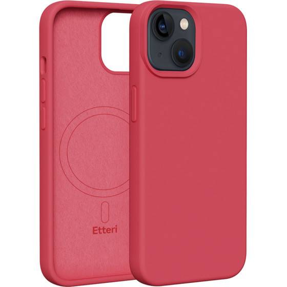 Etteri Silicone Mag case for iPhone 13 6,1'' raspberry