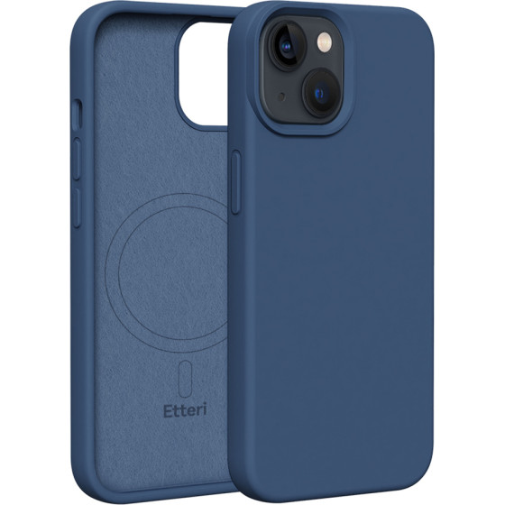 Etteri Silicone Mag case for iPhone 14 6,1'' dark blue
