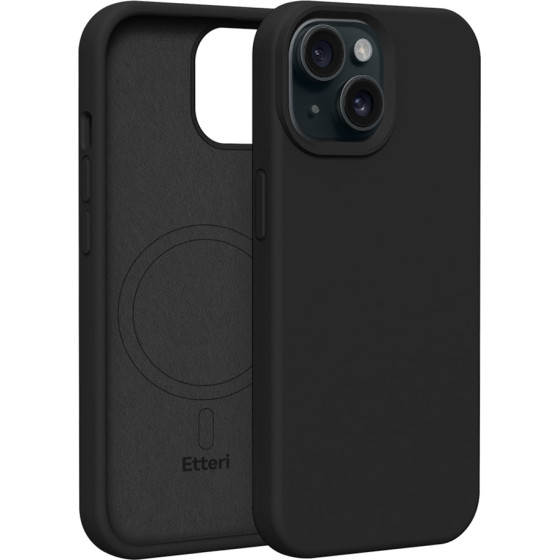 Etteri Silicone Mag case for iPhone 15 6,1'' black