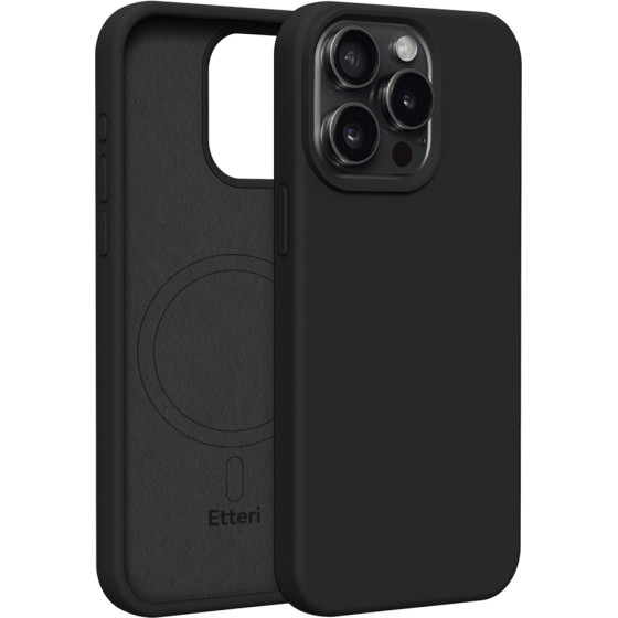 Etteri Silicone Mag case for iPhone 15 Pro Max 6,7'' black