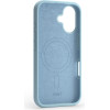 Etteri Silicone Mag case for iPhone 16 6,1'' light blue