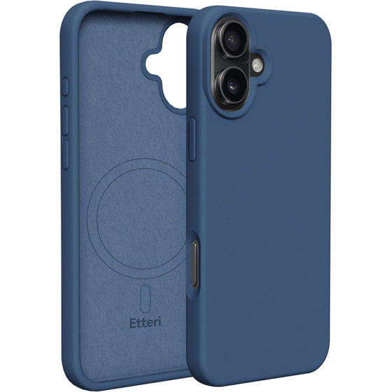 Etteri Silicone Mag case for iPhone 16 Plus 6,7'' dark blue