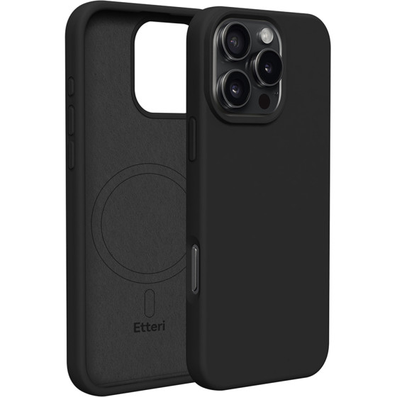 Etteri Silicone Mag case for iPhone 16 Pro 6,3'' black