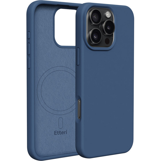 Etteri Silicone Mag case for iPhone 16 Pro Max 6,9'' dark blue