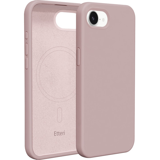 Etteri Silicone Mag case for iPhone 16e light pink