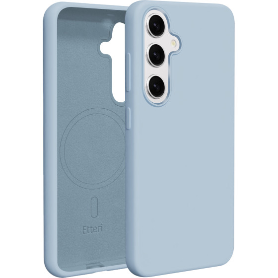 Etteri Silicone Mag case for Samsung Galaxy S25 light blue