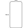 Etteri tempered glass 9D for iPhone 15 Pro Max 6,7''