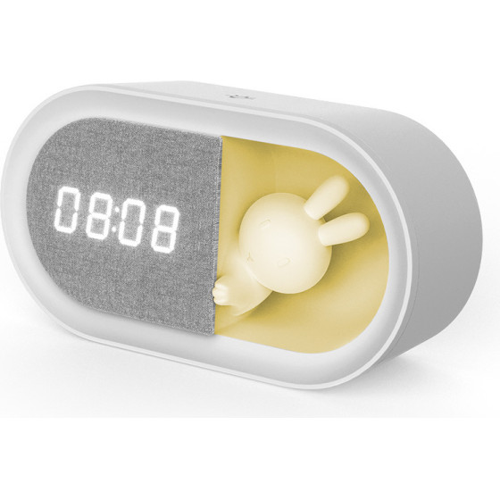 Forever Light Alarm clock with LED Bunny night light PURE FNL-05 INGRID white long