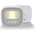 Forever Light Alarm clock with LED Bunny night light PURE FNL-06 AURORA white square