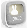 Forever Light Alarm clock with LED Bunny night light PURE FNL-06 AURORA white square